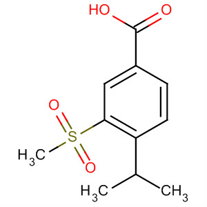 4-异丙基-3-(甲基磺酰基)苯甲酸结构式_159139-35-2结构式