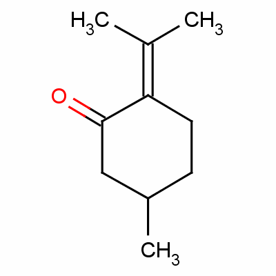 Cyclohexanone, 5-methyl-2-(1-methylethylidene)- Structure,15932-80-6Structure