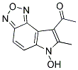 1-(6-羟基-7-甲基-6H-[1,2,5]噁二唑[3,4-e]吲哚-8-基)-1-乙酮结构式_159325-84-5结构式