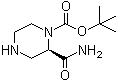 (R)-2-(氨基羰基)-1-哌嗪羧酸 1,1-二甲基乙酯结构式_159485-28-6结构式