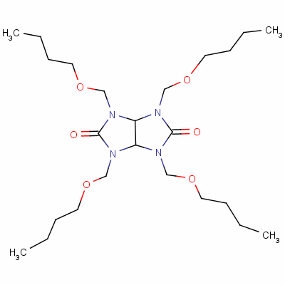 1,3,4,6-四丁氧甲基甘脲结构式_15968-37-3结构式