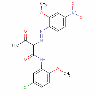 N-(5-chloro-2-methoxyphenyl)-2-[2-(2-methoxy-4-nitrophenyl)diazenyl]-3-oxo-butanamide Structure,15993-42-7Structure