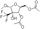 Methyl-2-C-(trifluoromethyl)-alpha-D-ribofuranoside-3,5-diacetate Structure