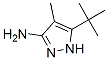 1H-pyrazol-3-amine, 5-(1,1-dimethylethyl)-4-methyl- Structure,159976-74-6Structure