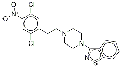 3-[4-[2-(2,5-Dichloro-4-nitrophenyl)ethyl]-1-piperazinyl]-1,2-benzisothiazole Structure,160384-38-3Structure