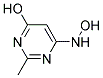 (8ci)-6-(羟基氨基)-2-甲基-4-羟基嘧啶结构式_16071-29-7结构式