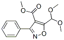 4-Isoxazolecarboxylicacid,5-(dimethoxymethyl)-3-phenyl-,methylester(9ci) Structure,161126-42-7Structure