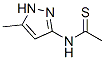 Ethanethioamide, n-(5-methyl-1h-pyrazol-3-yl)- Structure,161153-68-0Structure