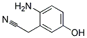 Benzeneacetonitrile, 2-amino-5-hydroxy-(9ci) Structure,161368-64-5Structure