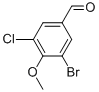 3-Bromo-5-chloro-4-methoxybenzaldehyde Structure,161565-36-2Structure