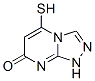 1,2,4-Triazolo[4,3-a]pyrimidin-7(1h)-one, 5-mercapto- Structure,161715-52-2Structure