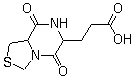 六氢-5,8-二氧代-3H-噻唑并[3,4-a]吡嗪-6-丙酸结构式_161771-75-1结构式