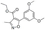 4-Isoxazolecarboxylicacid,5-(3,5-dimethoxyphenyl)-3-methyl-,ethylester(9ci) Structure,161838-23-9Structure