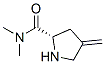 (s)-(9ci)-N,N-二甲基-4-亚甲基-2-吡咯烷羧酰胺结构式_162281-70-1结构式