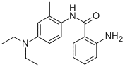 2-氨基-n-(4-(二乙基氨基)-2-甲基苯基)苯甲酰胺结构式_16231-75-7结构式