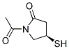 (r)-(9ci)-1-乙酰基-4-疏基-2-吡咯烷酮结构式_162753-54-0结构式