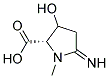 (9CI)-3-羟基-5-亚氨基-1-甲基-脯氨酸结构式_162763-50-0结构式