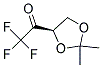 Ethanone, 1-(2,2-dimethyl-1,3-dioxolan-4-yl)-2,2,2-trifluoro-, (r)-(9ci) Structure,162932-23-2Structure