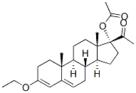 3-Ethoxy-17-hydroxypregna-3,5-dien-20-one 17-acetate Structure,16319-93-0Structure