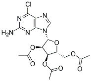 9-[2,3,5-Tri-o-acetyl-beta-d-ribofuranosyl]-2-amino-6-chloropurine Structure,16321-99-6Structure