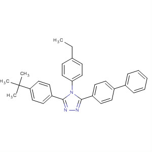 4H-1,2,4-triazole,3-[1,1’-biphenyl]-4-yl-5-[4-(1,1-dimethylethyl)phenyl]-4-(4-ethylphenyl)- Structure,163226-12-8Structure