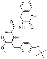 (s)-(9ci)-n-[n-[1-[[4-(1,1-二甲基乙氧基)苯基]甲基]-2-甲氧基-2-氧代乙基]-l-丙氨酰基]-L-苯基丙氨酸结构式_163659-45-8结构式