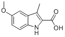 5-Methoxy-3-methyl-1H-indole-2-carboxylic acid Structure,16381-50-3Structure