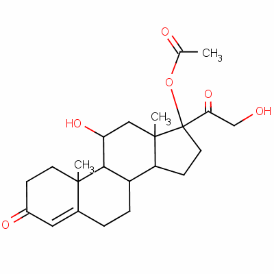 11Beta,17,21-trihydroxypregn-4-ene-3,20-dione 17-acetate Structure,16463-74-4Structure