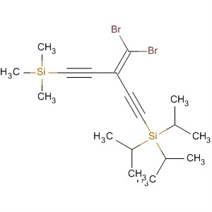 [3-(Dibromomethylene)-5-(trimethylsilyl)-1,4-pentadiyn-1-yl]tris(1-methylethyl)silane Structure,164990-17-4Structure