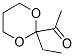 Ethanone, 1-(2-ethyl-1,3-dioxan-2-yl)-(9ci) Structure,165544-14-9Structure