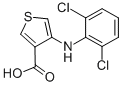 4-((2,6-Dichlorophenyl)amino)thiophene-3-carboxylic acid Structure,16562-98-4Structure