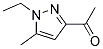 Ethanone, 1-(1-ethyl-5-methyl-1h-pyrazol-3-yl)-(9ci) Structure,165743-69-1Structure
