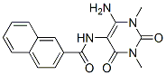 2-Naphthalenecarboxamide, n-(6-amino-1,2,3,4-tetrahydro-1,3-dimethyl-2,4-dioxo-5-pyrimidinyl)- Structure,166115-76-0Structure