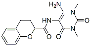  n-(6-氨基-1,2,3,4-四氢-1,3-二甲基-2,4-二氧代-5-嘧啶)-3,4-二氢-2H-1-苯并吡喃-2-羧酰胺结构式_166115-85-1结构式