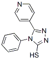 4-苯基-5-吡啶-4-基-4h-[1,2,4]三唑-3-硫醇结构式_16629-40-6结构式