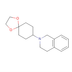 2-(1,4-二噁螺[4.5]-8-癸基)-1,2,3,4-四氢异喹啉结构式_166398-22-7结构式