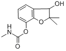 3-Hydroxy-2,2-dimethyl-2,3-dihydrobenzofuran-7-yl methylcarbamate Structure,16655-82-6Structure