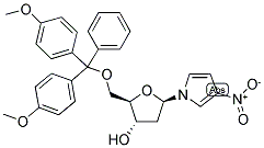 1-(5-o-(二甲氧基三苯甲游基)-beta-d-2-脱氧核糖)-3-硝基吡咯结构式_166984-63-0结构式