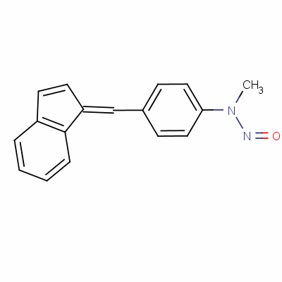 4-(1H-茚-1-甲基)-n-甲基-n-亚硝基-苯胺结构式_16699-07-3结构式