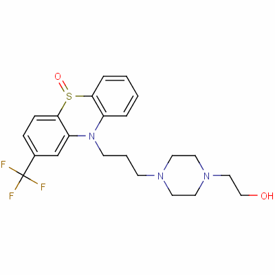 氟非那嗪亚砜结构式_1674-76-6结构式