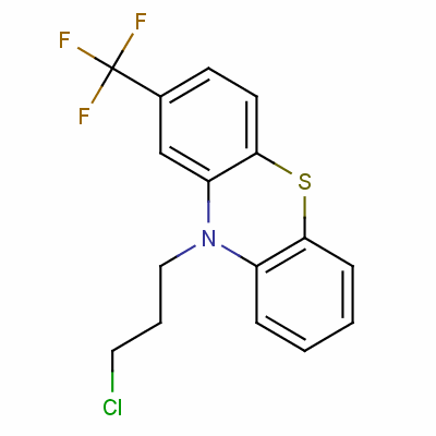 10H-phenothiazine,10-(3-chloropropyl)-2-(trifluoromethyl)- Structure,1675-46-3Structure