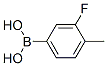 3-Fluoro-4-methylphenylboronic acid Structure,168267-99-0Structure