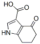 4-Oxo-4,5,6,7-tetrahydro-1h-indole-3-carboxylic acid Structure,168271-91-8Structure