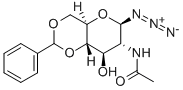 2-乙酰氨基-4,6-亚苄基-2-脱氧-β-D-半乳糖-1-叠氮化物结构式_168397-51-1结构式