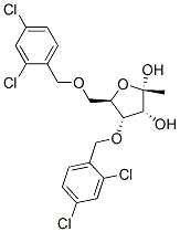 1-Methyl-3,5-bis-O-(2,4-dichlorobenzyl)-alpha-D-ribofuranoside Structure,168427-35-8Structure