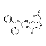 (2-Benzhydryloxycarbonylamino-6-oxo-1,6-dihydro-purin-9-yl)-acetic acid Structure,169287-79-0Structure