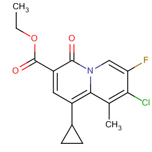 Ethyl 8-chloro-1-cyclopropyl-7-fluoro-9-methyl-4-oxo-4h-quinolizine-3-carboxylate Structure,169749-89-7Structure