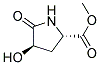 (9ci)-(4r)-4-羟基-5-氧代-L-脯氨酸甲酯结构式_170012-71-2结构式