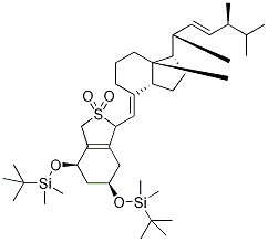 (3S)-1,3-bis-o-tert-butyldimethylsilyl 3-hydroxy vitamin d2 so2 adduct Structure,170081-46-6Structure