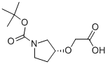 (R)-3-(羧基甲氧基)-1-吡咯烷羧酸 1-(1,1-二甲基乙基)酯结构式_170097-85-5结构式